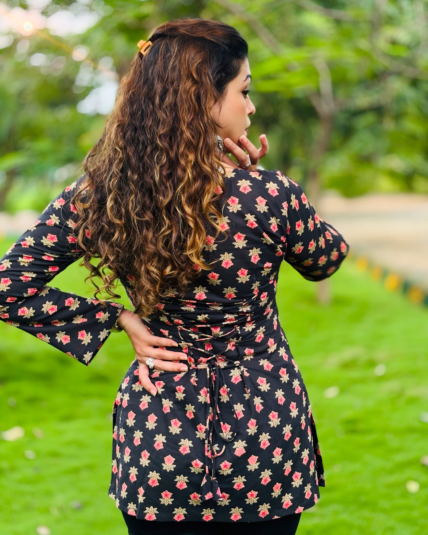 Masakali - Full Sleeves Corset Back