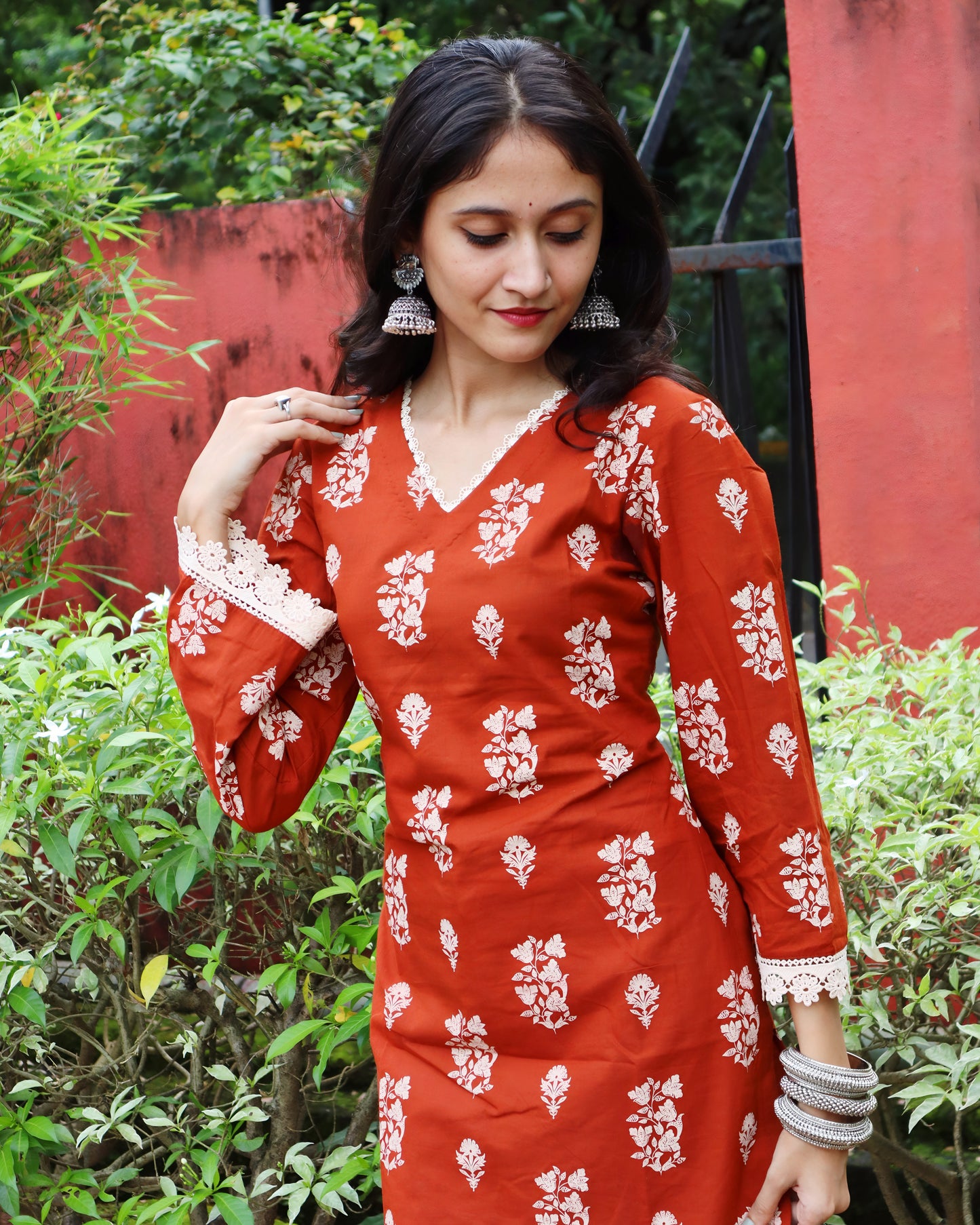 Ananya - Full Hand Flared Sleeves with Corset Back