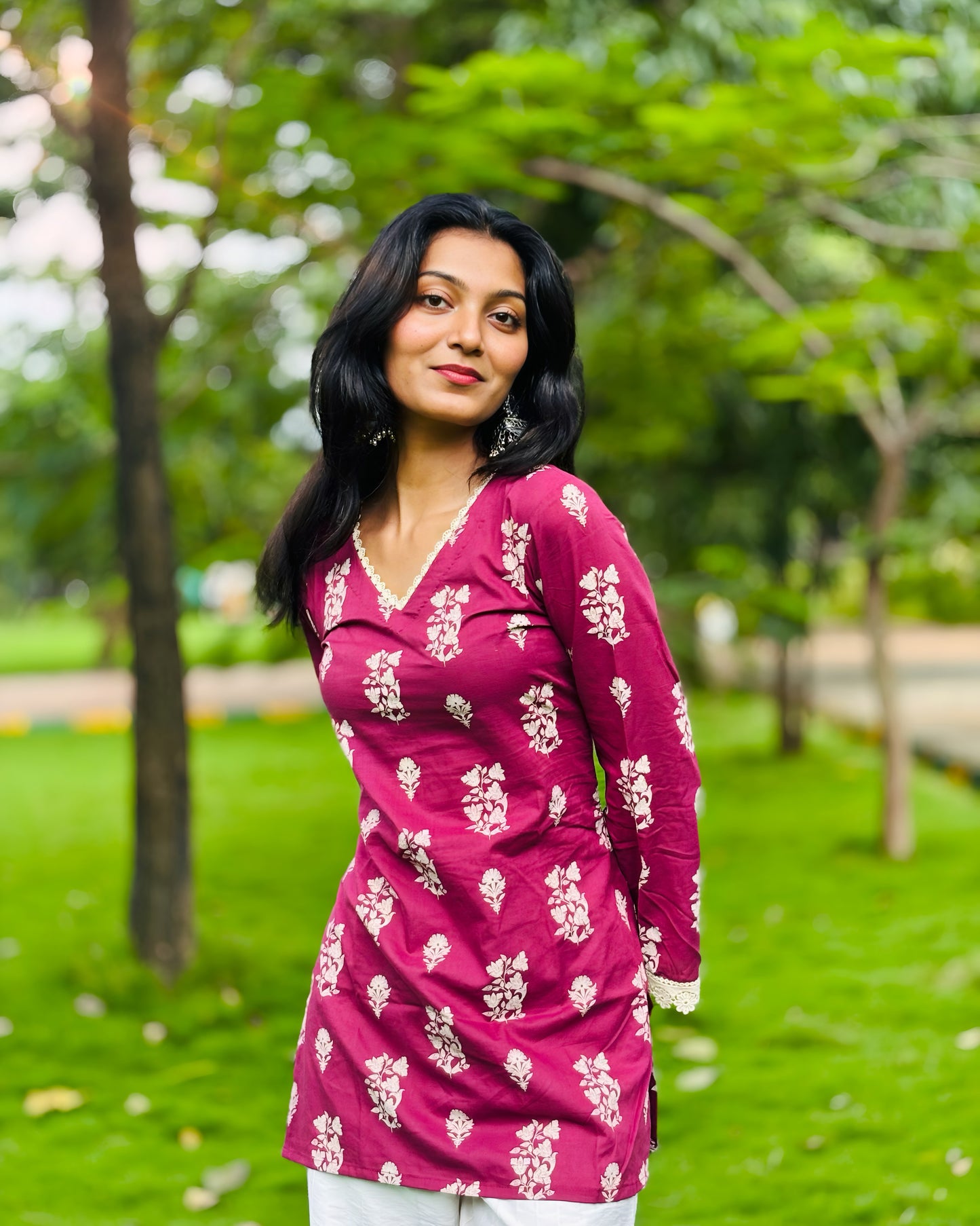 Ananya - Full Hand Flared Sleeves with Corset Back