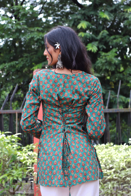Masakali - Full Sleeves Corset Back