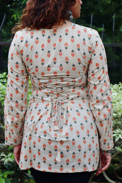 Masakali - Full Sleeves Corset Back