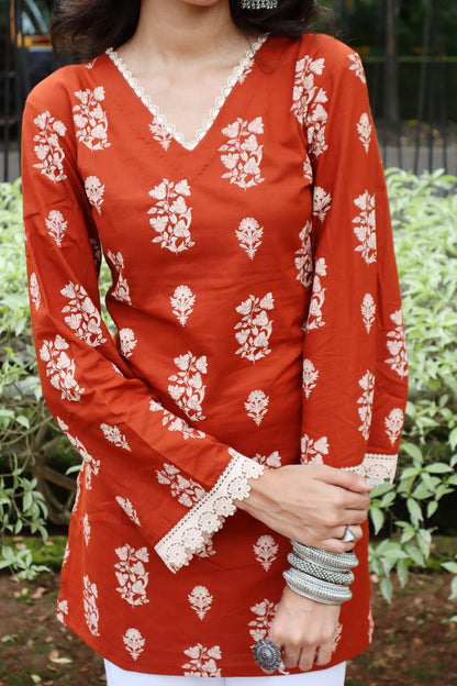 Ananya - Full Hand Flared Sleeves with Corset Back